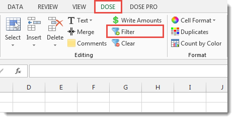 Excel Advanced Filter